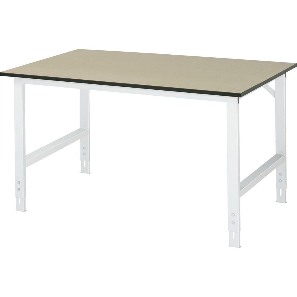 Produktabbildung: RAU höhenverstellbarer Werktisch Serie TOM, HxBxT 760-1.080 x 1.500 x 1.000 mm, MDF Arbeitsplatte