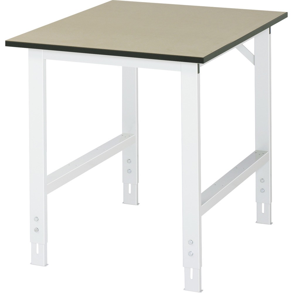 Produktabbildung: RAU höhenverstellbarer Werktisch Serie TOM, HxBxT 760-1.080 x 750 x 1.000 mm, MDF Arbeitsplatte