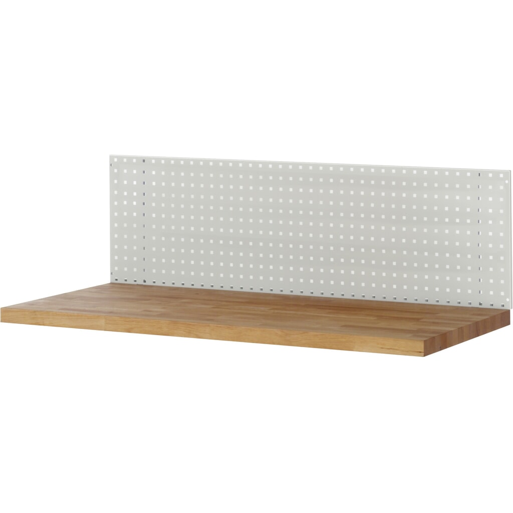 Produktabbildung: RAU Werkbank-Aufbau, Lochplatte zur Selbstmontage, HxBxT 450 x 750 x 15 mm