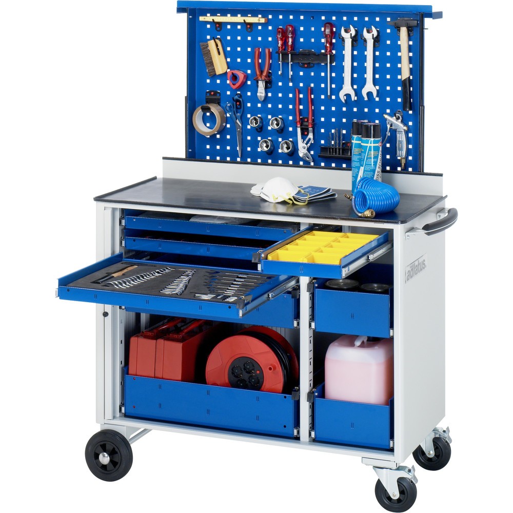 Produktabbildung Nr. 2: RAU Lochwandauszug für Werkzeugwagen inkl. Metallauflage