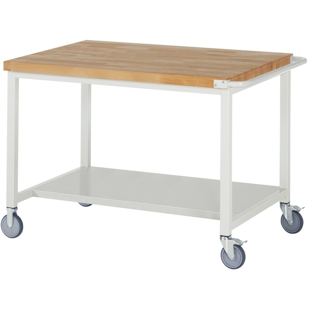 Produktabbildung Nr. 1: RAU mobile Werkbank Serie 8000, HxBxT 880-1.080 x 1.250 x 900 mm, 1 Ablageboden