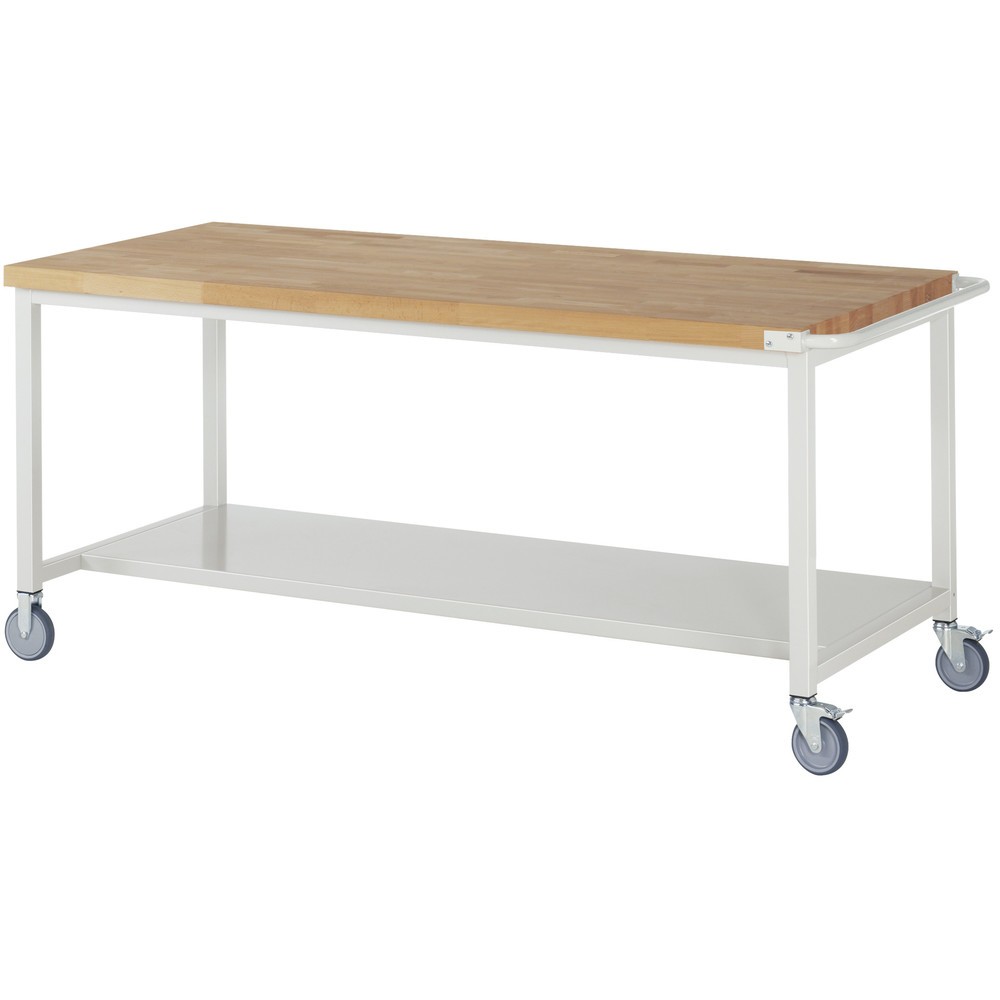 Produktabbildung Nr. 1: RAU mobile Werkbank Serie 8000, HxBxT 880-1.080 x 2.000 x 900 mm, 1 Ablageboden