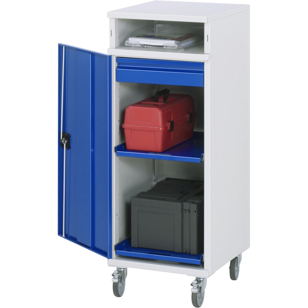 RAU mobiles Rollpult, HxBxT 1.185 x 450 x 520 mm, Schubladen 1 x 80 mm Produktabbildung: RAU mobiles Rollpult, HxBxT 1.185 x 450 x 520 mm, Schubladen 1 x 80 mm