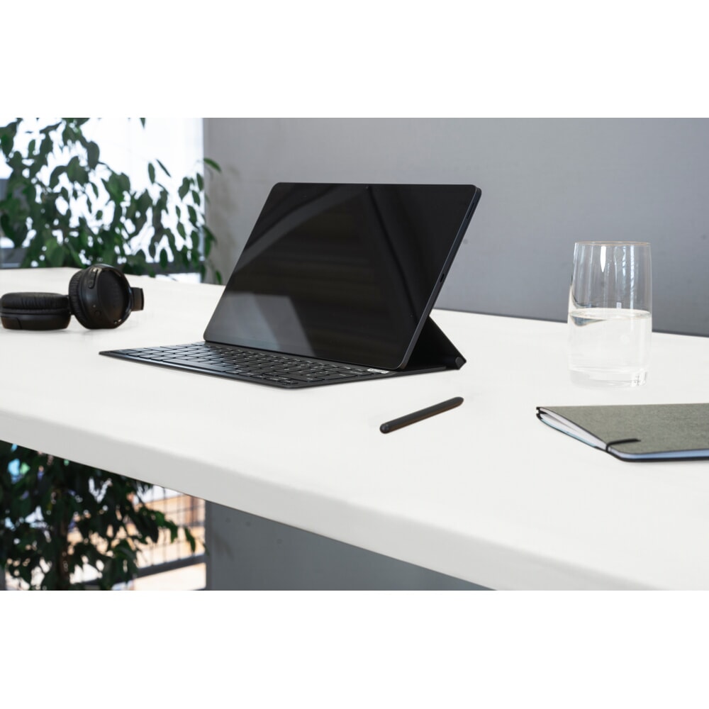 Produktabbildung Nr. 5: RAU Schreibtisch adlatus 100, elektrisch höhenverstellbar, HxBxT 650-1.300 x 1.500 x 800 mm, tiefschwarz, Melamin Arbeitsplatte