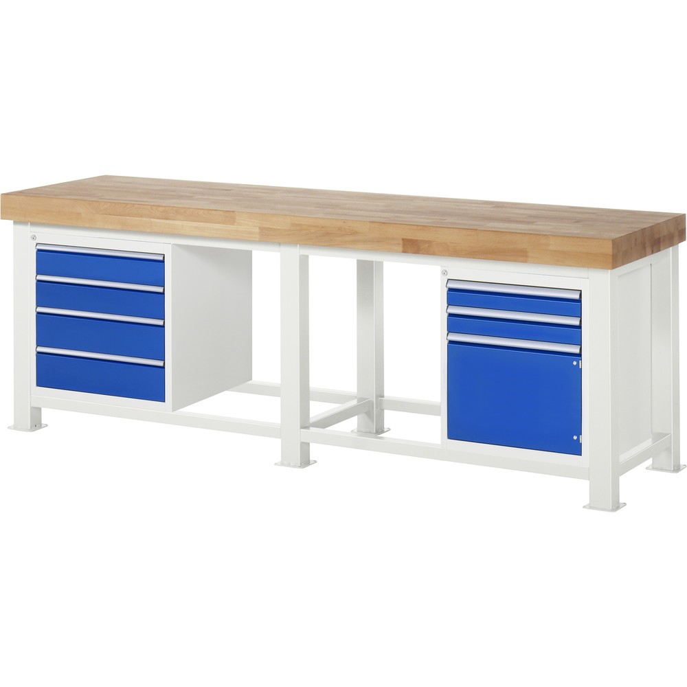 Produktabbildung Nr. 3: RAU Schwerlastwerkbank, HxBxT 900 x 3.000 x 900 mm, Traglast max. 4.500 kg