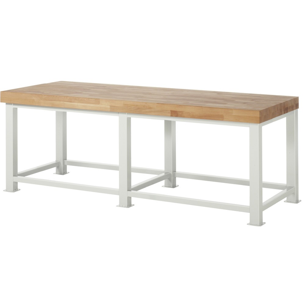Produktabbildung: RAU Schwerlastwerkbank, HxBxT 900 x 2.500 x 900 mm, Traglast max. 4.500 kg