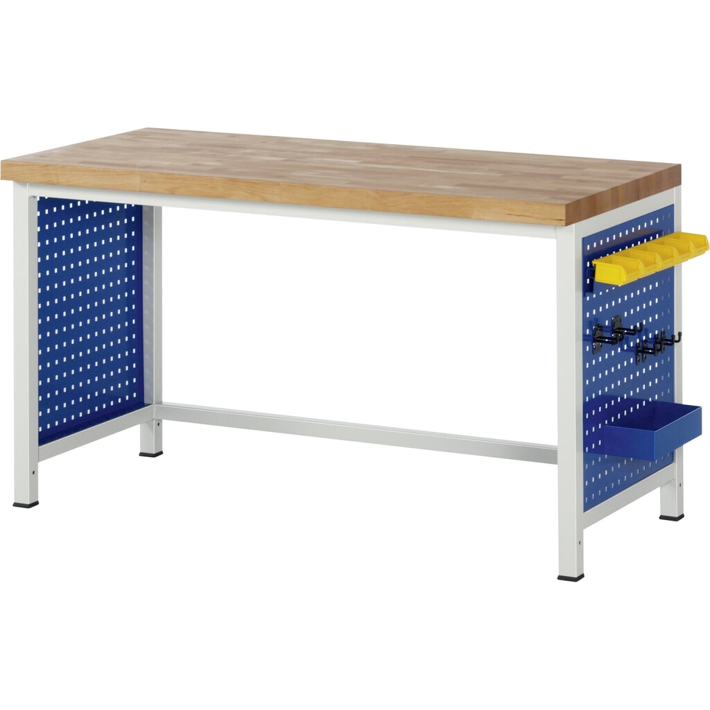 RAU Seiten-Lochwand für Werkbankfuß 8000, HxBxT 620 x 760 x 2 mm Produktabbildung Nr. 2: RAU Seiten-Lochwand für Werkbankfuß 8000, HxBxT 620 x 760 x 2 mm