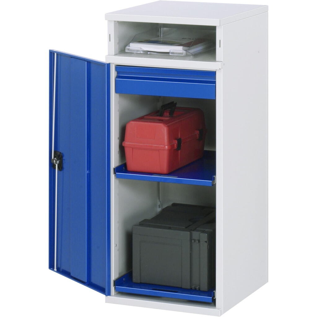 RAU Pultschrank, HxBxT 1.060 x 450 x 520 mm, Schubladen 1 x 80 mm Produktabbildung: RAU Pultschrank, HxBxT 1.060 x 450 x 520 mm, Schubladen 1 x 80 mm
