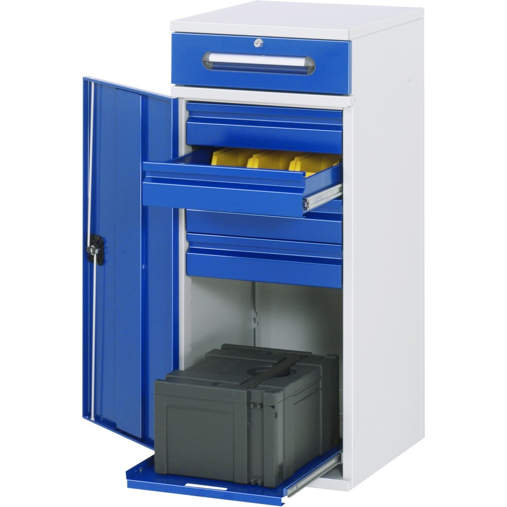 Produktabbildung Nr. 1: RAU Pultschrank, HxBxT 1.060 x 450 x 520 mm, Schubladen 4 x 80, 1 x 120 mm