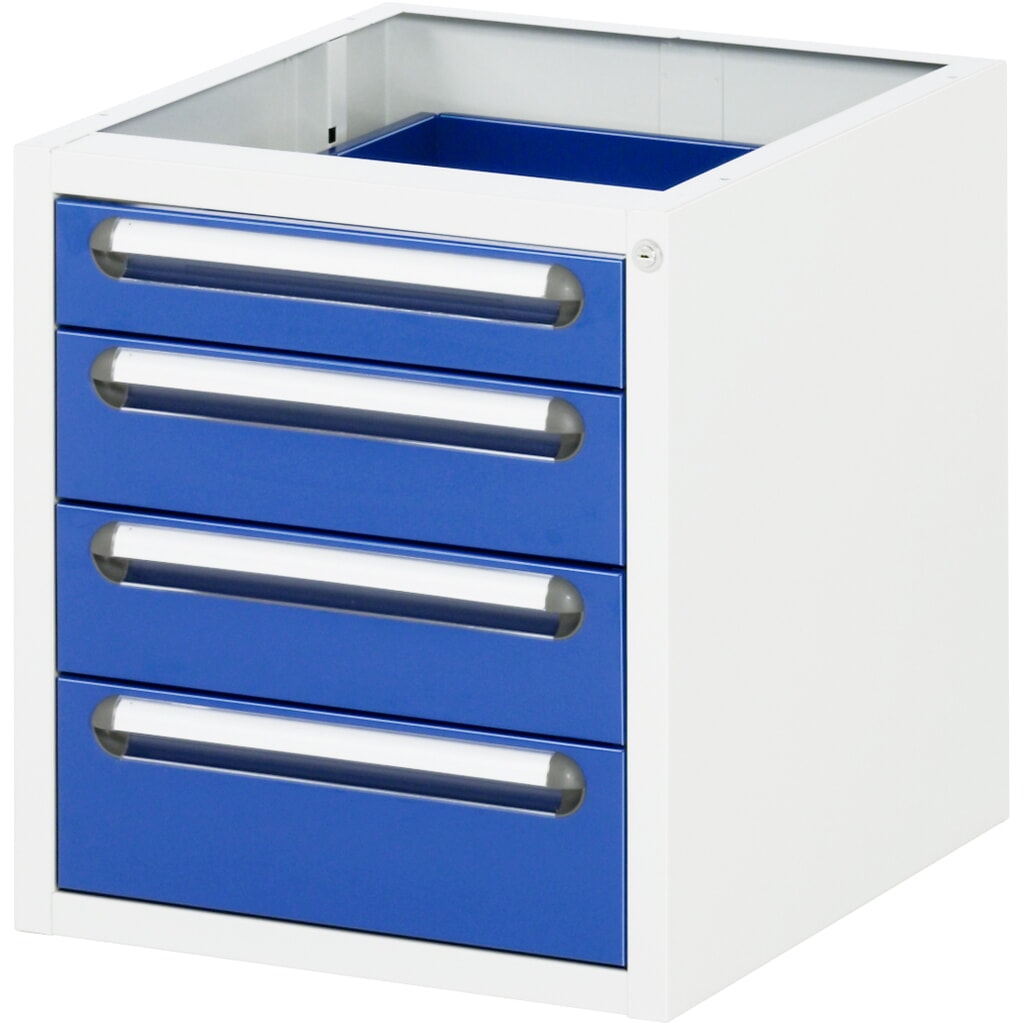 RAU Unterbau-Container für Werktisch Serie Tom, HxBxT 545 x 480 x 600 mm, mit 4 Schubladen Produktabbildung: RAU Unterbau-Container für Werktisch Serie Tom, HxBxT 545 x 480 x 600 mm, mit 4 Schubladen