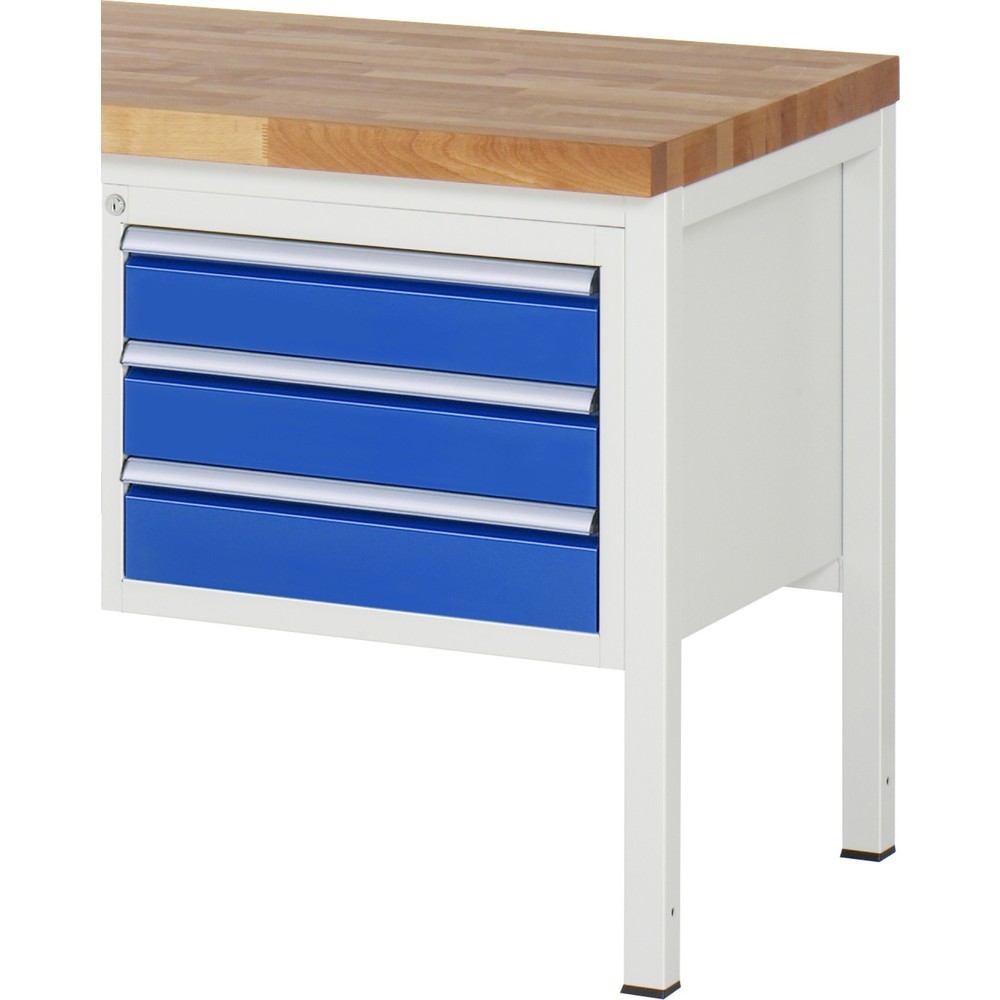 Produktabbildung Nr. 1: RAU Unterbau-Container Serie 7000, HxBxT 440 x 580 x 650 mm, 3 x 90%-Auszug-Schubladen 3 x 120 mm