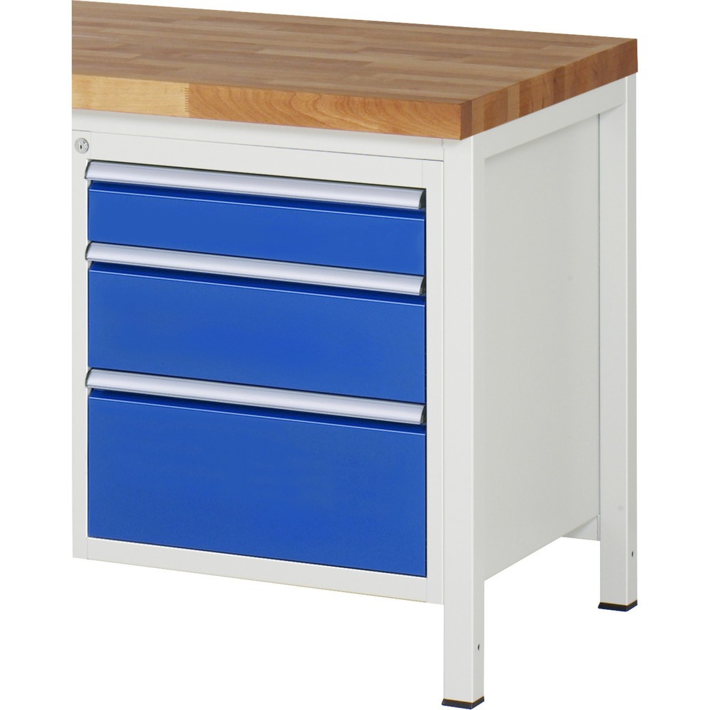 Produktabbildung Nr. 1: RAU Unterbau-Container Serie 7000, HxBxT 620 x 580 x 650 mm, 3 x 100%-Auszug-Schubladen 1 x 120, 1 x 180, 1 x 240 mm