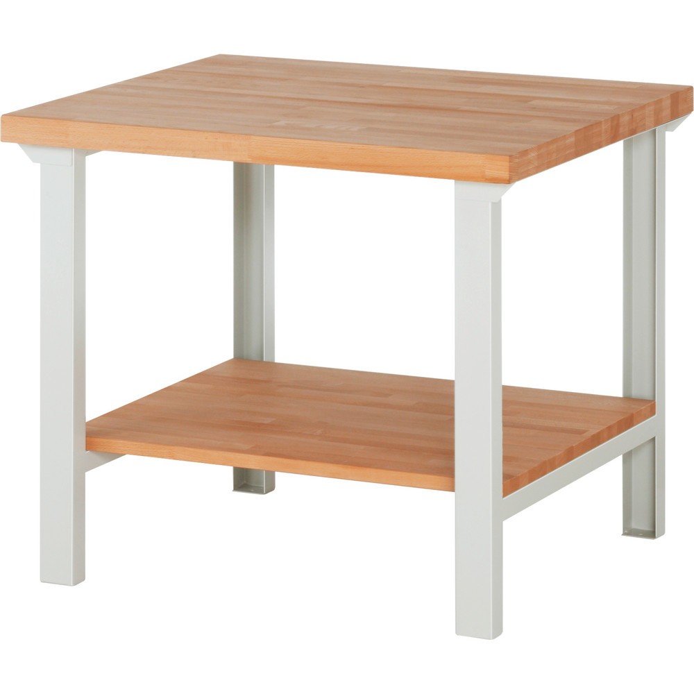 Produktabbildung Nr. 1: RAU Werkbank Serie 7000, 1 Buche-Massiv-Ablageboden, HxBxT 840 x 1.000 x 900 mm