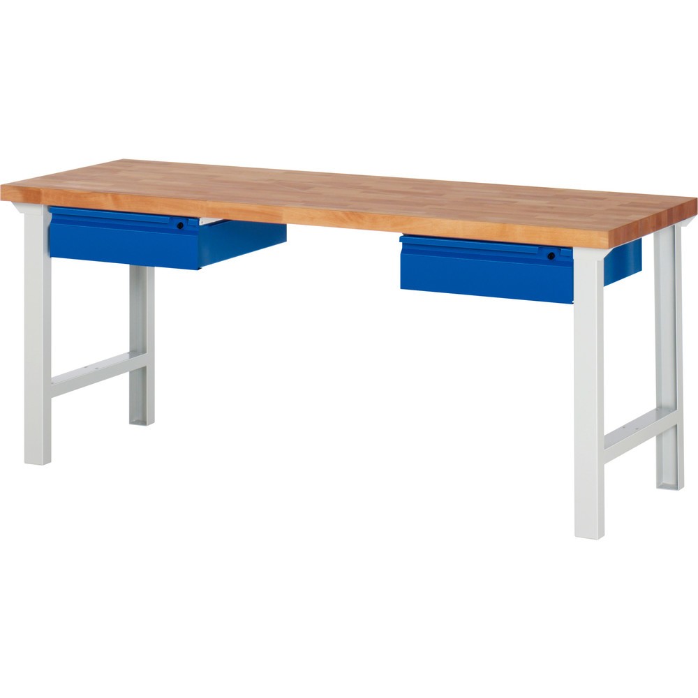 Produktabbildung Nr. 1: RAU Werkbank Serie 7000, HxBxT 840 x 2.000 x 700 mm, 2 Schubladen 2 x 150 mm