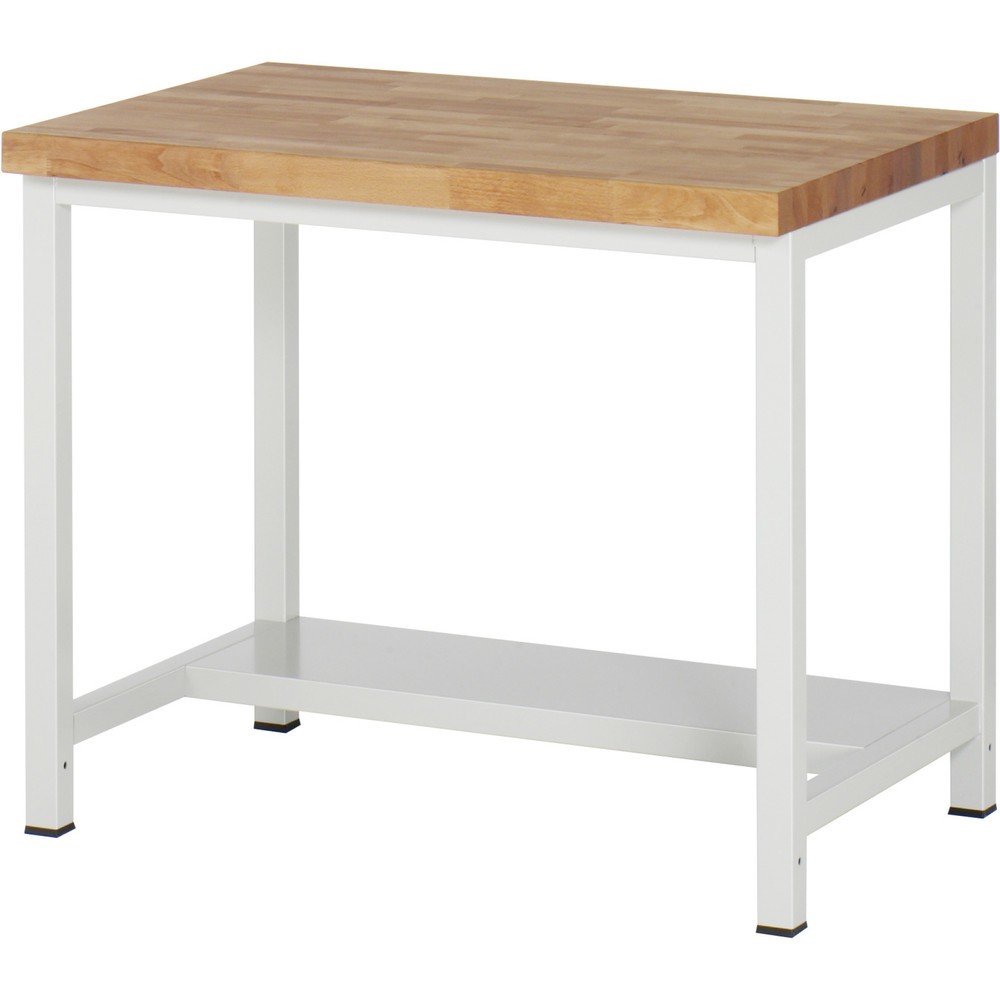 Produktabbildung: RAU Werkbank Serie 8000, 1 Ablageboden Tiefe 320 mm, HxBxT 840 x 1.000 x 700 mm