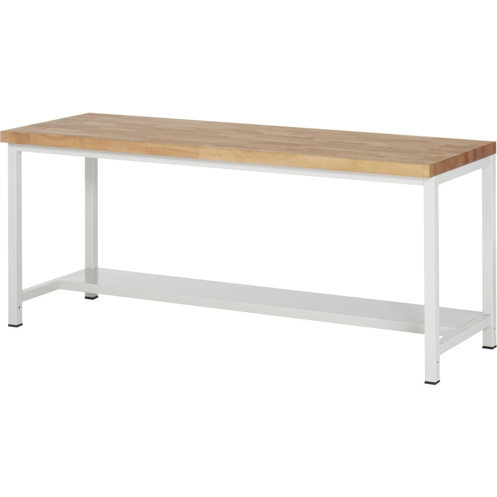 Produktabbildung Nr. 1: RAU Schwere Werkbank Serie 8000, 1 Ablageboden Tiefe 320 mm, HxBxT 840-1.040 x 2.000 x 700 mm