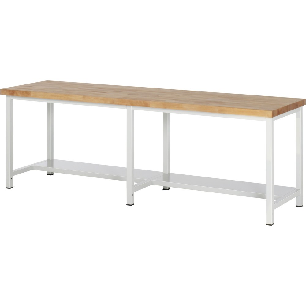 Produktabbildung Nr. 1: RAU Werkbank Serie 8000, 1 Ablageboden Tiefe 320 mm, HxBxT 840 x 2.500 x 700 mm