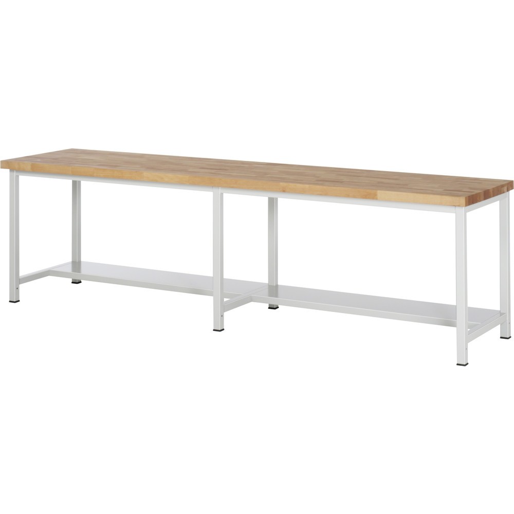 Produktabbildung Nr. 1: RAU Schwere Werkbank Serie 8000, 1 Ablageboden Tiefe 320 mm, HxBxT 840-1.040 x 3.000 x 900 mm
