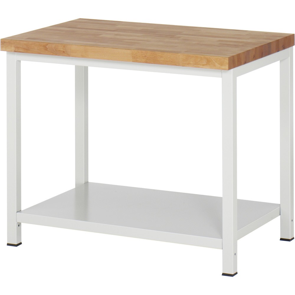 Produktabbildung: RAU Werkbank Serie 8000, 1 Ablageboden Tiefe 650 mm, HxBxT 840 x 1.000 x 700 mm
