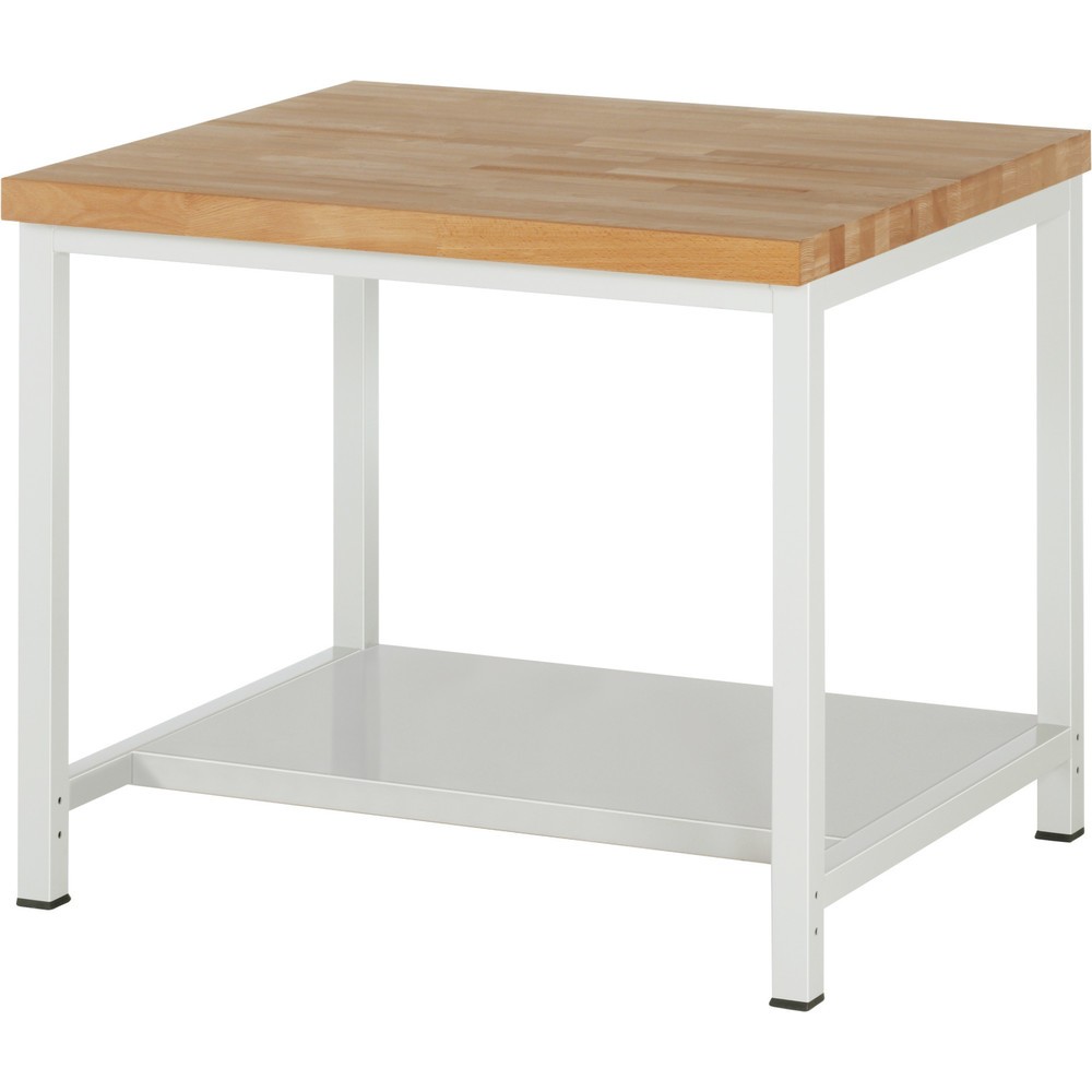 Produktabbildung: RAU Werkbank Serie 8000, 1 Ablageboden Tiefe 650 mm, HxBxT 840 x 1.000 x 900 mm