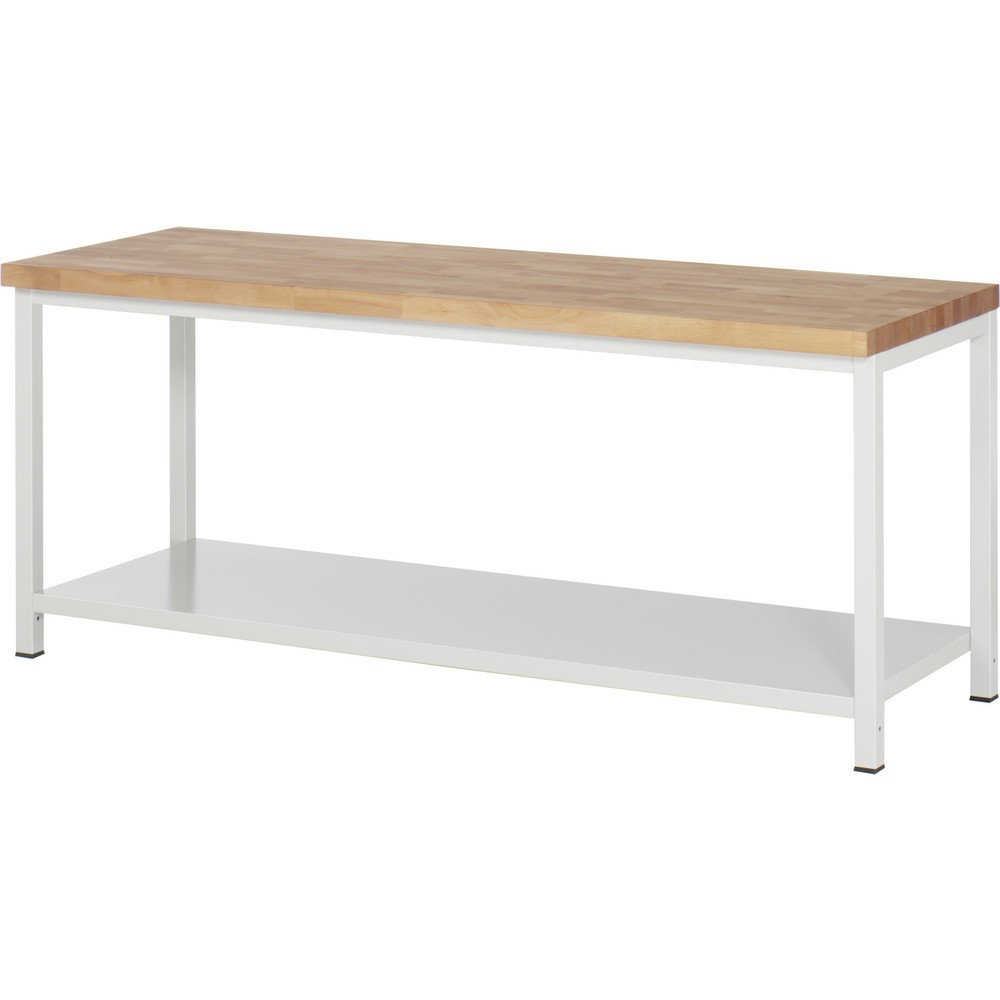 Produktabbildung: RAU Werkbank Serie 8000, 1 Ablageboden Tiefe 650 mm, HxBxT 840 x 2.000 x 700 mm