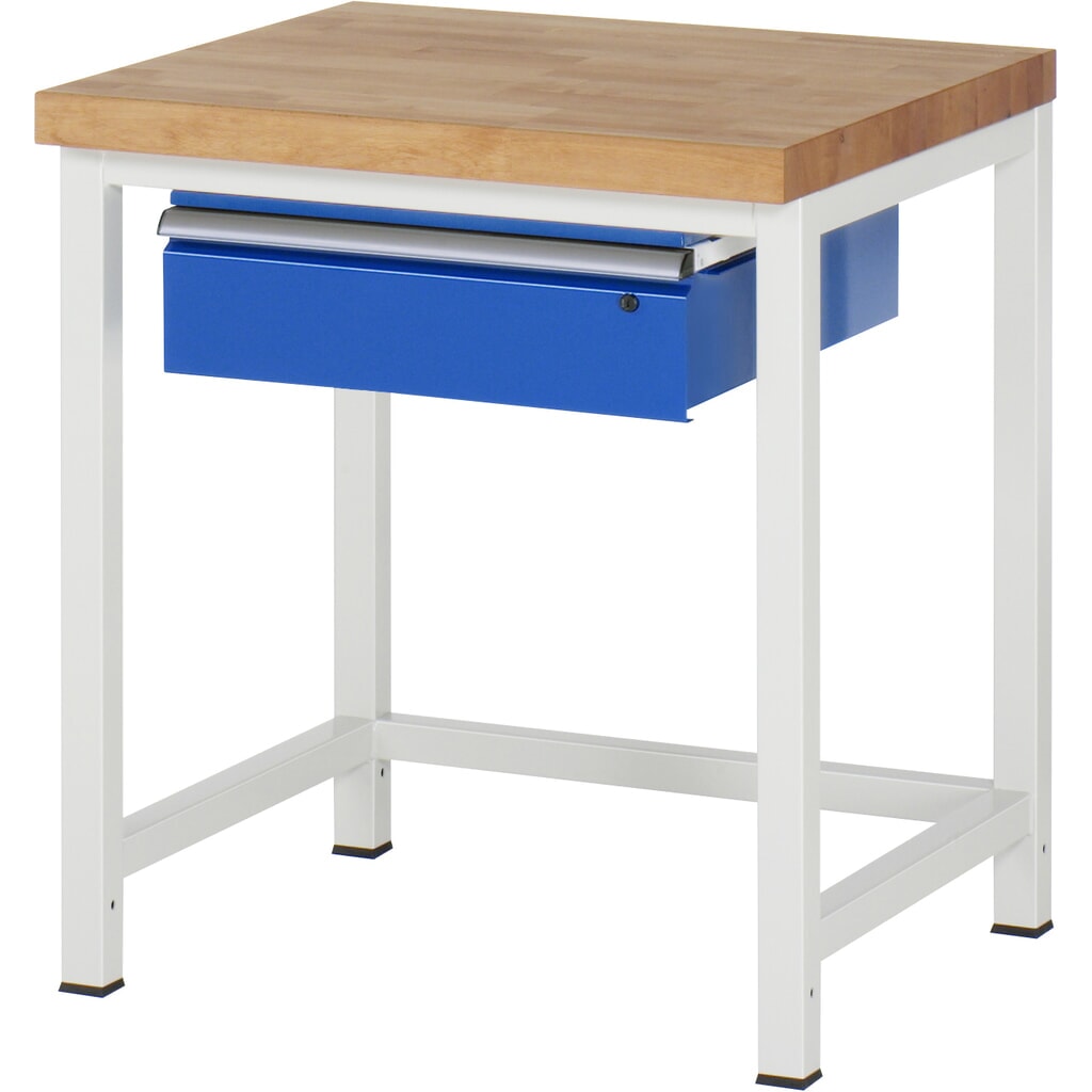 RAU Werkbank Serie 8000, HxBxT 840-1.040 x 750 x 700 mm, 1 Schublade Produktabbildung Nr. 1: RAU Werkbank Serie 8000, HxBxT 840-1.040 x 750 x 700 mm, 1 Schublade