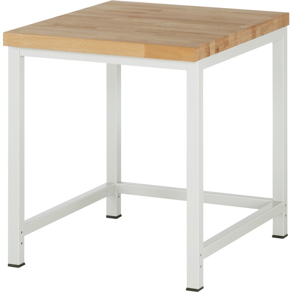 Produktabbildung: RAU Werkbank Serie 8000, Arbeitsplatte Buche massiv, Stärke 40 mm, HxBxT 840 x 750 x 900 mm