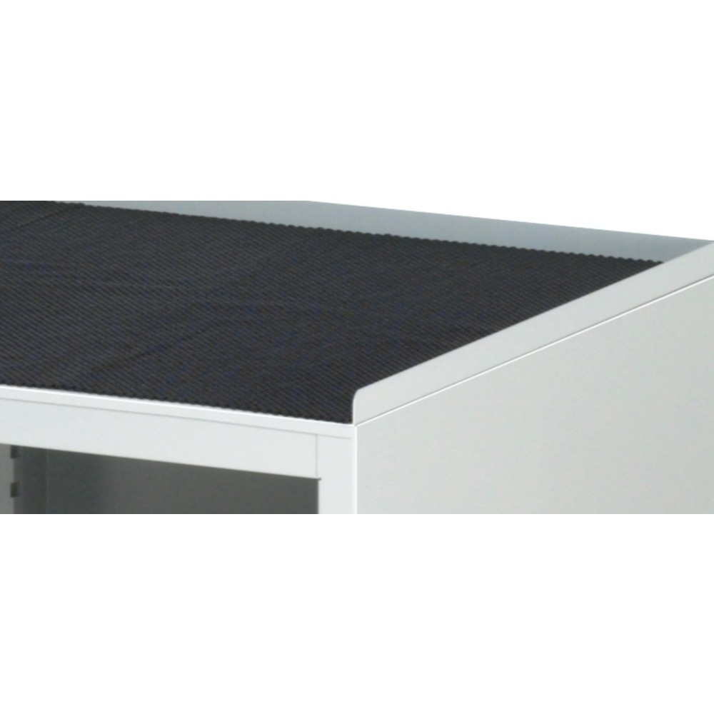 Produktabbildung Nr. 2: RAU Werkstattwagen Serie 7000, HxBxT 975 x 1.145 x 650 mm, 2 Flügeltüren, Arbeitsplatte Metall, integrierte Griffleiste