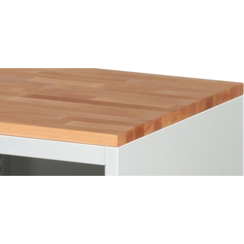 Produktabbildung Nr. 4: RAU Werkstattwagen Serie 7000, HxBxT 795 x 580 x 650 mm, 3 x 90%-Auszug-Schubladen 3 x 180 mm, Arbeitsplatte Buche