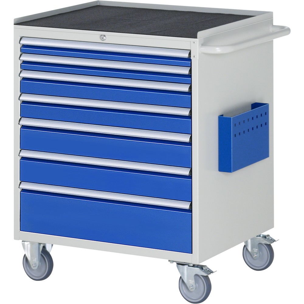 Produktabbildung Nr. 1: RAU Werkstattwagen Serie 7000, HxBxT 975 x 770 x 650 mm, 7 x 100%-Auszug-Schubladen 2 x 60, 2 x 90, 2 x 120, 1 x 180 mm, Arbeitsplatte Metall