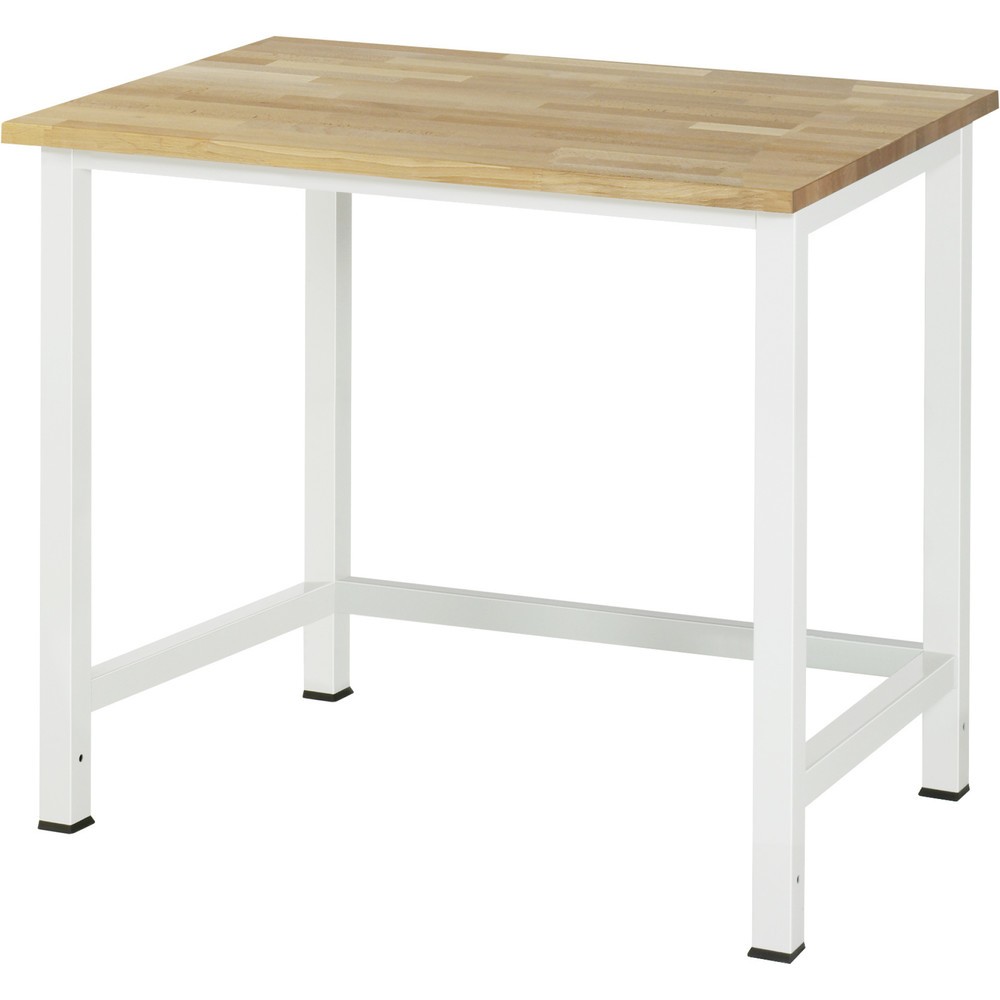 Produktabbildung: RAU Werktisch 900, HxBxT 825 x 1.000 x 800 mm, Arbeitplatte Buche-Massiv