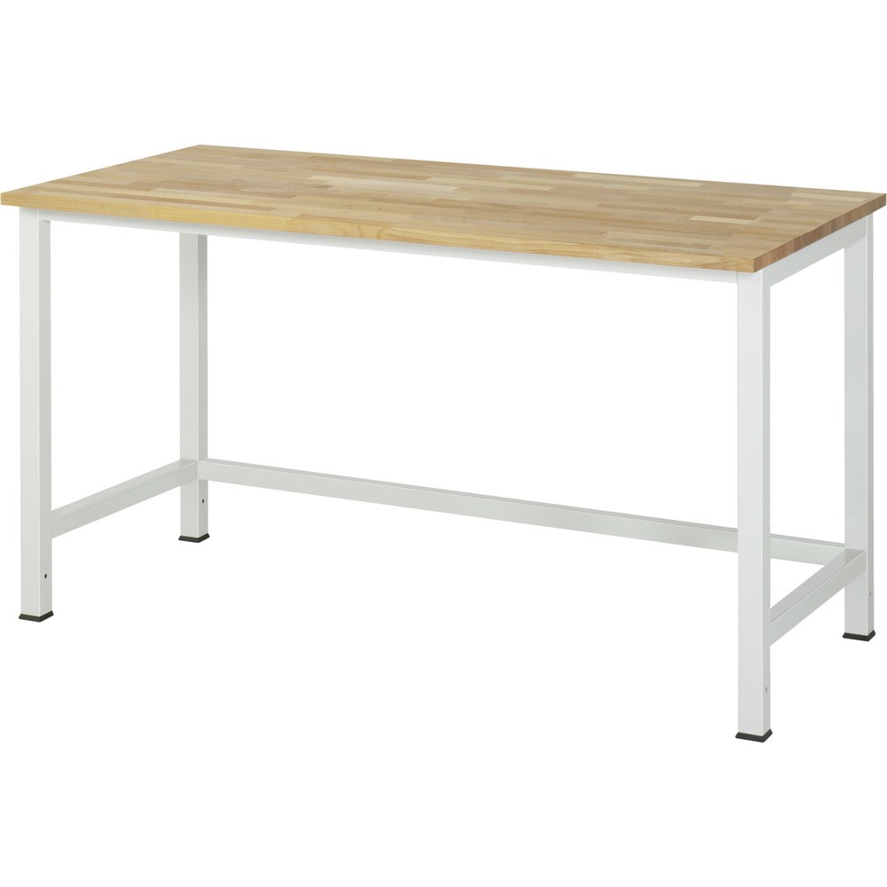 Produktabbildung: RAU Werktisch 900, HxBxT 825 x 1.500 x 800 mm, Arbeitplatte Buche-Massiv