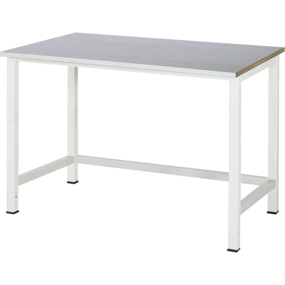 Produktabbildung: RAU Werktisch 900, HxBxT 825 x 1.250 x 800 mm, Arbeitplatte Edelstahlblech-Belag