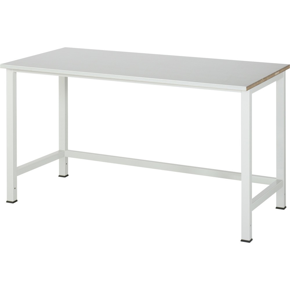Produktabbildung: RAU Werktisch 900, HxBxT 825 x 1.500 x 800 mm, Arbeitplatte Stahlblech-Belag