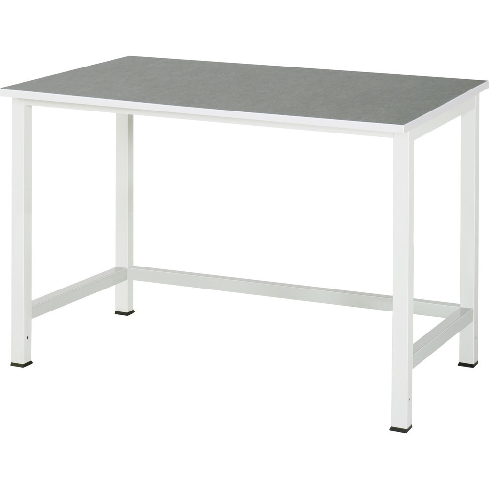 Produktabbildung: RAU Werktisch 900, HxBxT 825 x 1.250 x 800 mm, Arbeitplatte Universal-/Linoleum-Belag