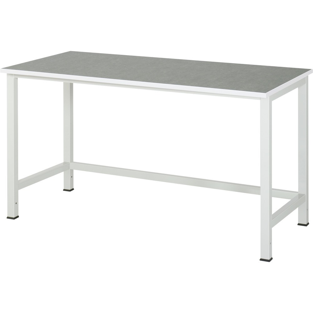 Produktabbildung: RAU Werktisch 900, HxBxT 825 x 1.500 x 800 mm, Arbeitplatte Universal-/Linoleum-Belag