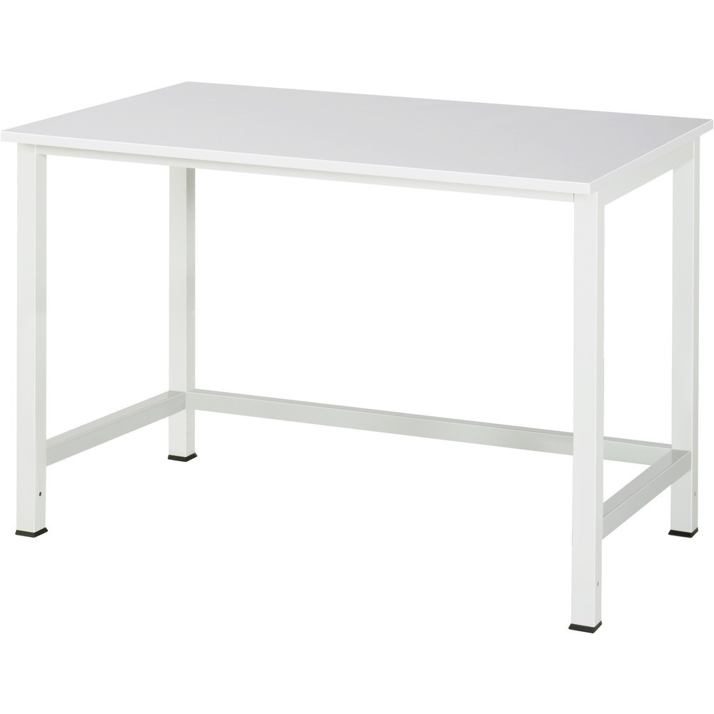 Produktabbildung: RAU Werktisch 900, HxBxT 825 x 1.250 x 800 mm, Arbeitplatte EGB-Melamin-Belag