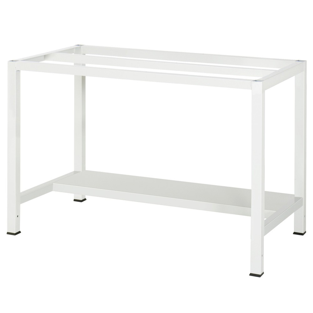 Produktabbildung Nr. 3: RAU Werktisch 900 mit Ablageboden Tiefe 320 mm, HxBxT 825 x 1.250 x 800 mm, Arbeitplatte EGB-Melamin-Belag