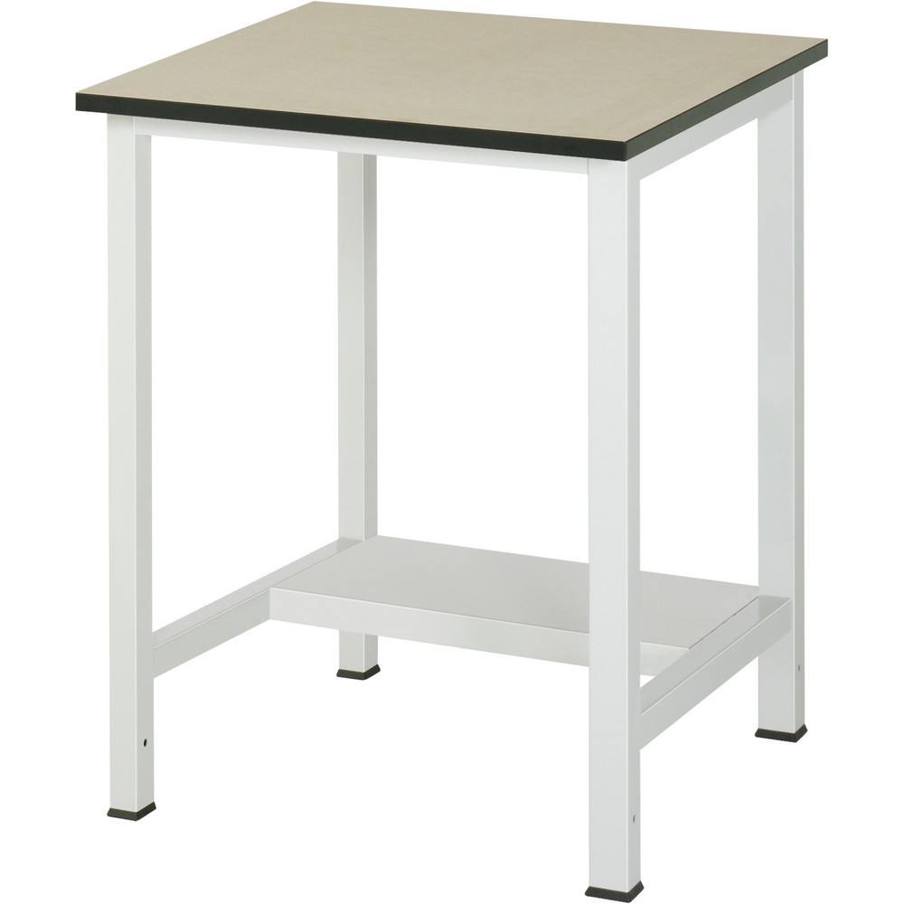 Produktabbildung: RAU Werktisch 900 mit Ablageboden Tiefe 320 mm, HxBxT 825 x 750 x 800 mm, MDF Arbeitsplatte