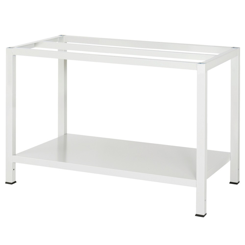 Produktabbildung Nr. 3: RAU Werktisch 900 mit Ablageboden Tiefe 650 mm, HxBxT 825 x 1.250 x 800 mm, Arbeitplatte Stahlblech-Belag