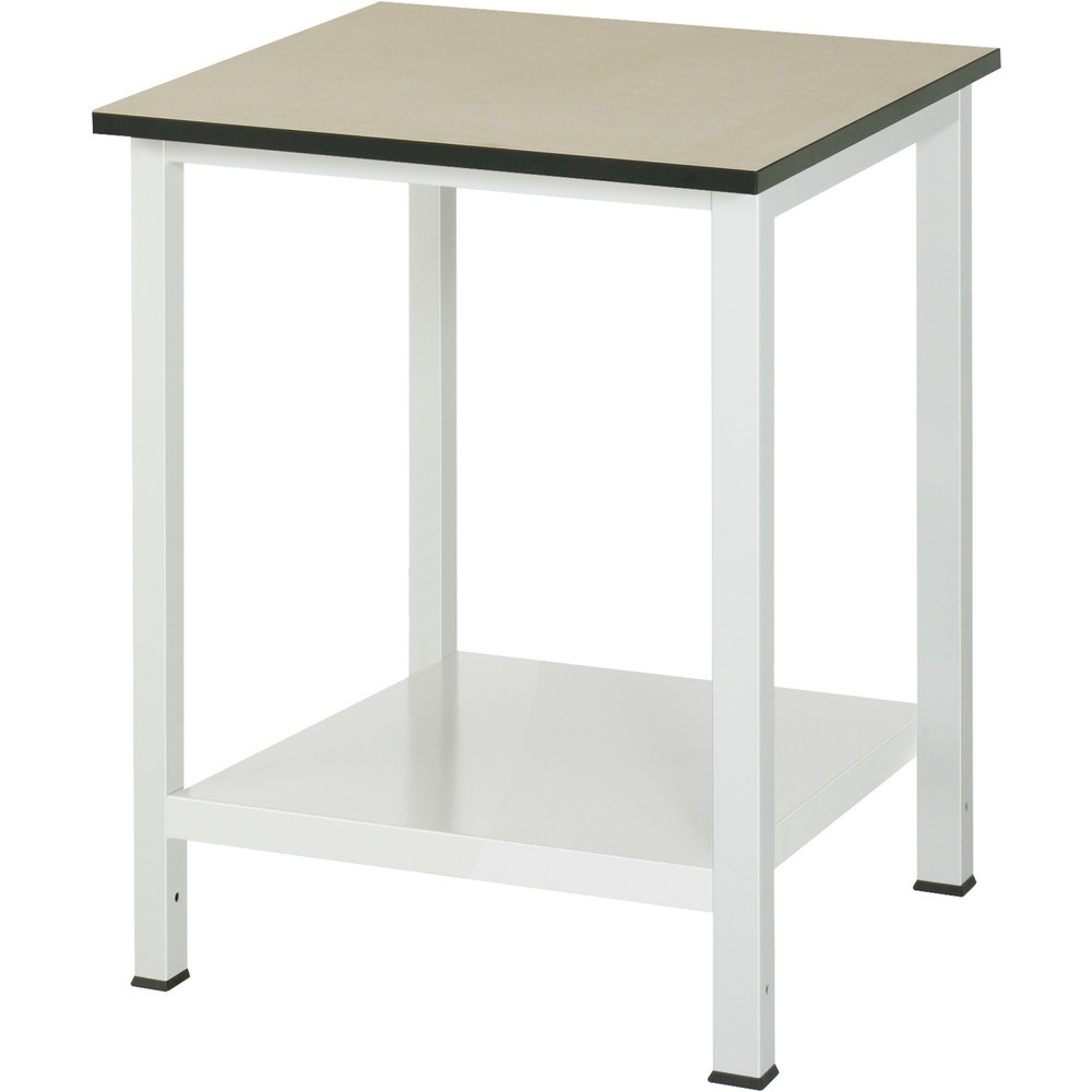 Produktabbildung: RAU Werktisch 900 mit Ablageboden Tiefe 650 mm, HxBxT 825 x 750 x 800 mm, MDF Arbeitsplatte