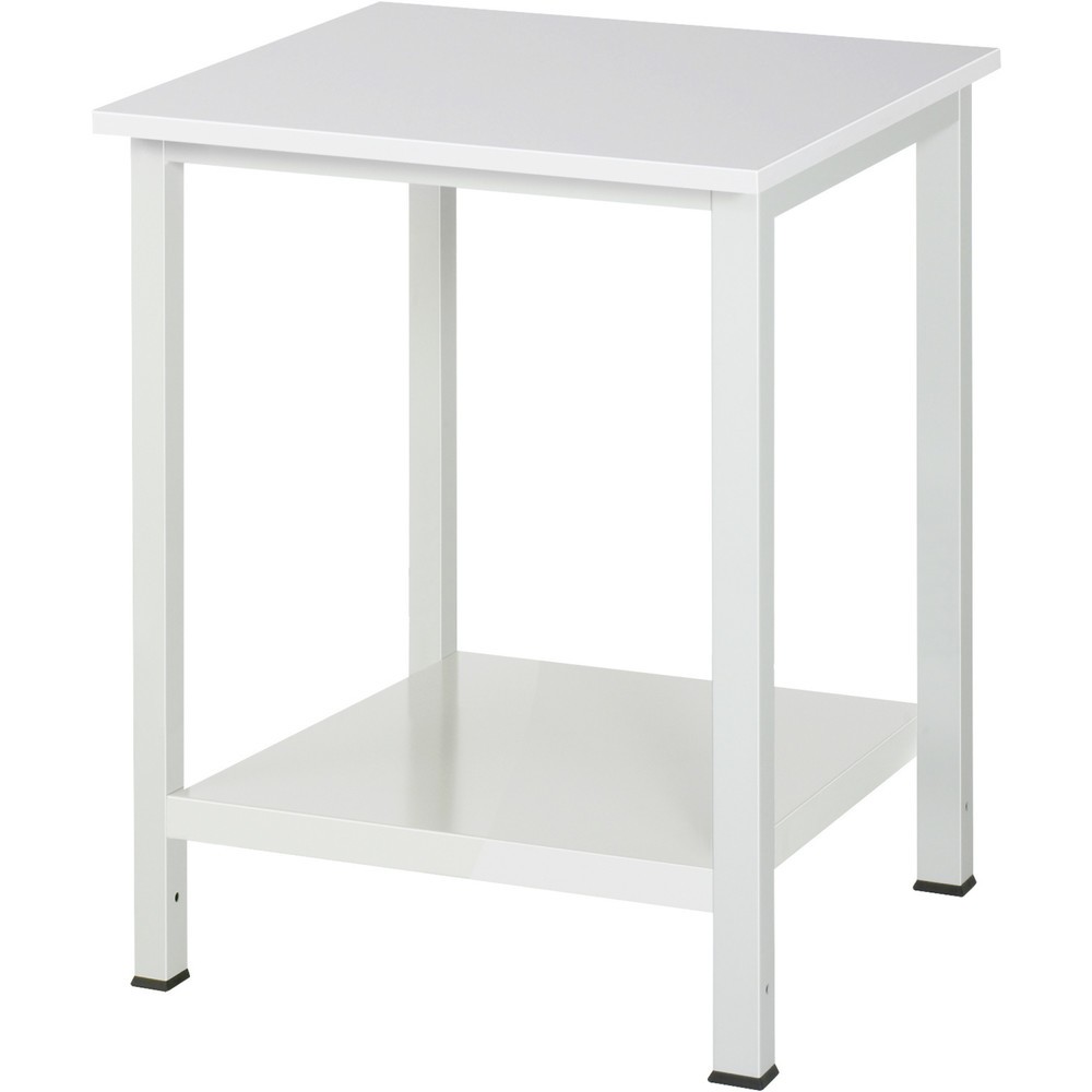 Produktabbildung: RAU Werktisch 900 mit Ablageboden Tiefe 650 mm, HxBxT 825 x 750 x 800 mm, Arbeitplatte Melamin-Belag