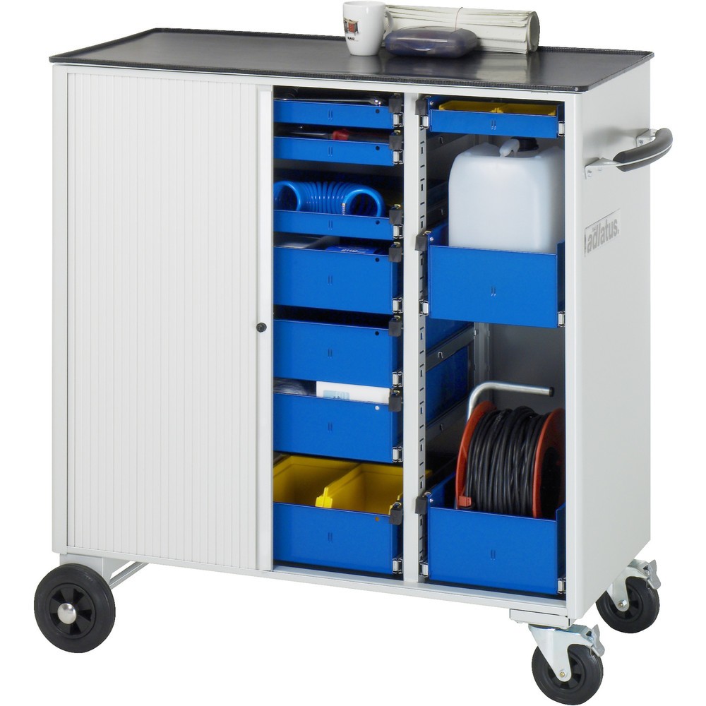Produktabbildung Nr. 2: RAU Werkzeugwagen Serie adlatus, HxBxT 1.080 x 1.025 x 520 mm, 10 Schubladen 4 x 65, 4 x 130, 2 x 150 mm, Arbeitsplatte Metall