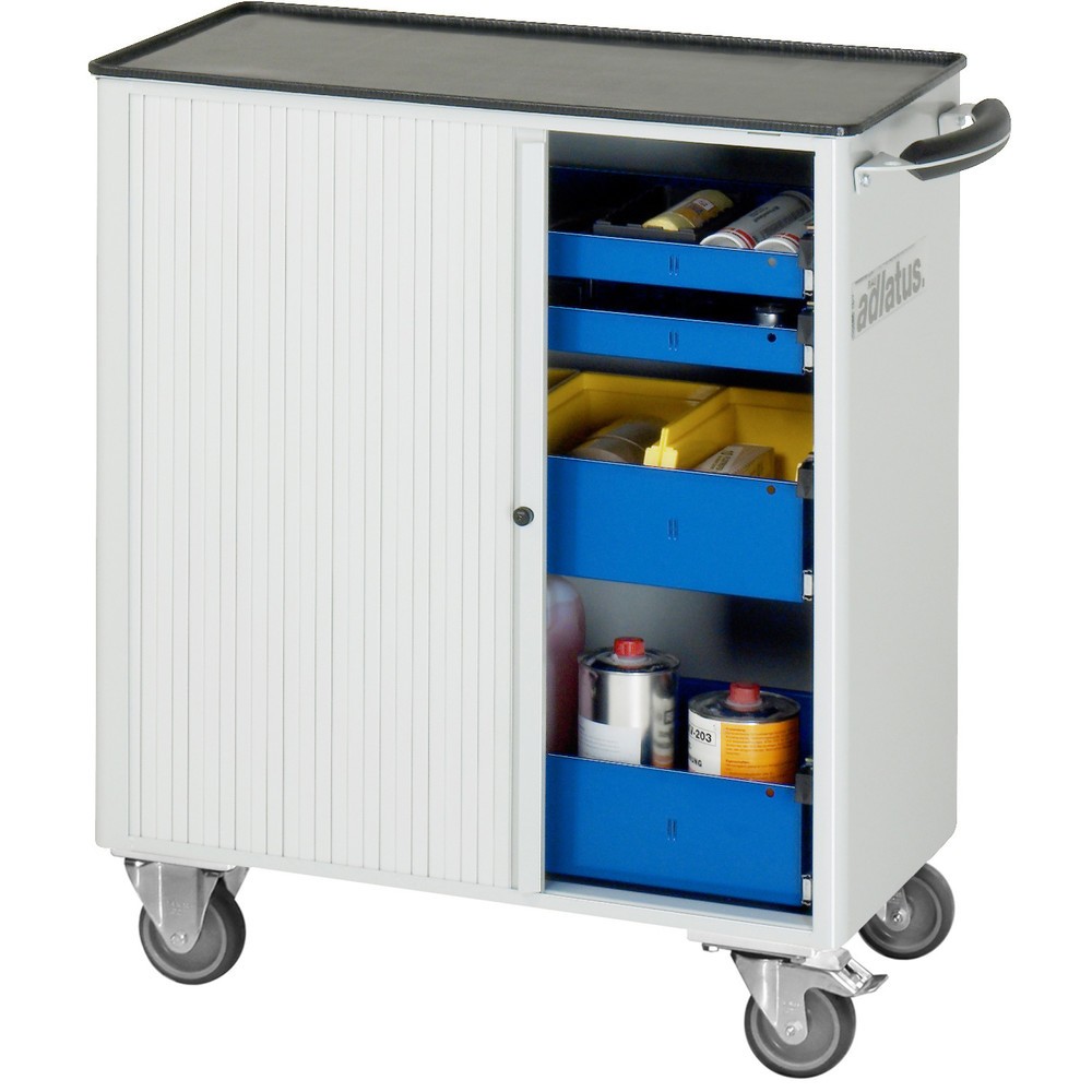 Produktabbildung Nr. 2: RAU Werkzeugwagen Serie adlatus 700, HxBxT 860 x 725 x 400 mm, 4 Schubladen mit Einzelsicherung, 2 x 40, 2 x 105 mm, Arbeitsplatte Metall