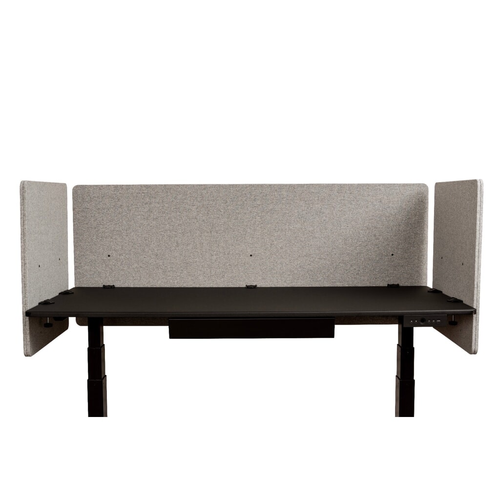 Produktabbildung Nr. 2: RECLAIM Akustikpaneel für Schreibtisch, Seitenwand, Breite 600 mm, hellgrau