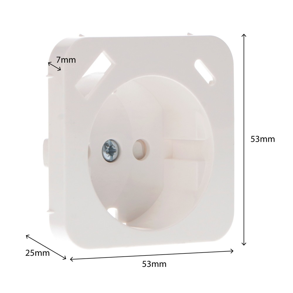 Produktabbildung Nr. 5: Reflex SI Einlegeplatte USB-A+C - 54x54mm - weiß