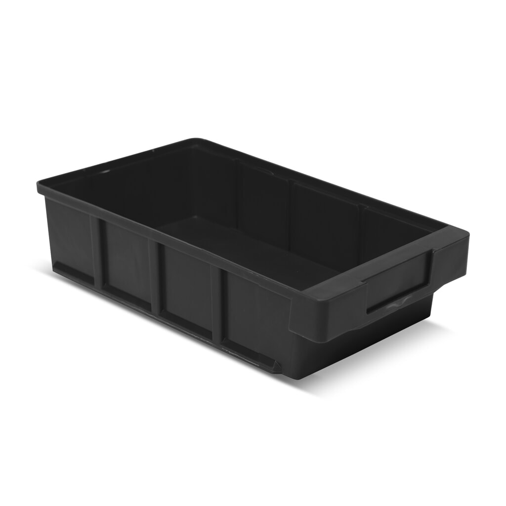 Regalkästen ohne Sichtöffnung, BxT 186 x 300 mm, grau Produktabbildung: Regalkästen ohne Sichtöffnung, BxT 186 x 300 mm, grau
