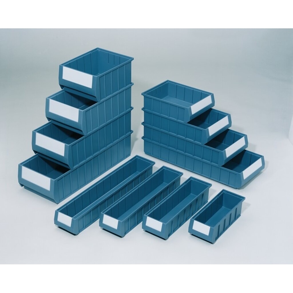 Produktabbildung: Regalkasten, blau PP, L400xB234xH90mm