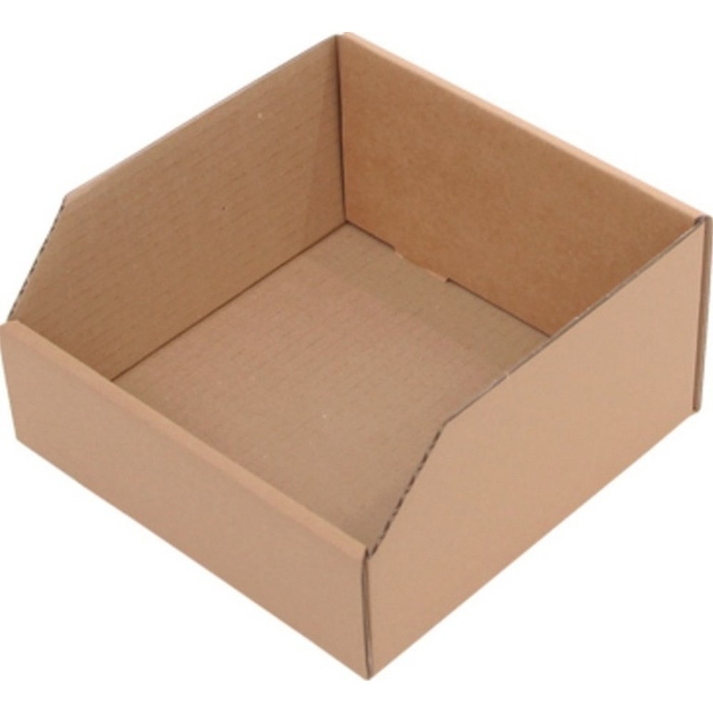 Produktabbildung: Regalkasten, braun 1-wellige Pappe, L200xB200xH100mm
