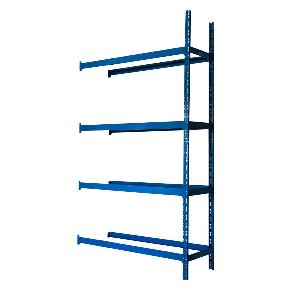 Produktabbildung: Reifenregal, Anbaufeld, blau, HxBxT 2.000 x 1.500 x 500 mm, 4 Ebenen für 16 Reifen